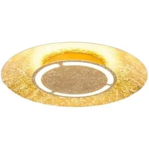 Globo Lighting Deckenleuchte   ¦ gold ¦ Maße (cm): H: 8,6  Ø: 50