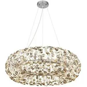 Globo Lighting Luster   ¦ silber ¦ Maße (cm): H: 150  Ø: 80