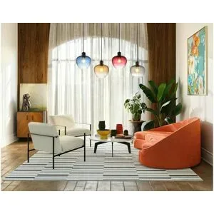 Globo Lighting Hängeleuchte   ¦ schwarz ¦ Maße (cm): B: 24 H: 120