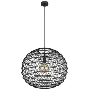 Globo Lighting Hängeleuchte   ¦ schwarz ¦ Maße (cm): H: 120  Ø: 59