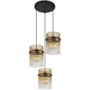 Globo Lighting Hängeleuchte   ¦ schwarz ¦ Maße (cm): H: 140  Ø: 47