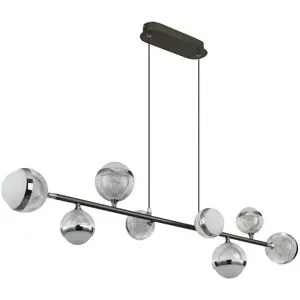 Globo Lighting Hängeleuchte   ¦ silber ¦ Maße (cm): B: 24 H: 120
