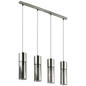 Globo Lighting Pendelleuchte   ¦ silber ¦ Maße (cm): B: 80 H: 156 T: 9.0