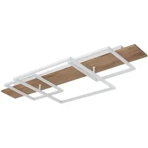 Globo Lighting Deckenleuchte   ¦ weiß ¦ Maße (cm): B: 95 H: 10 T: 40.0