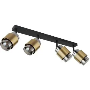 Globo Lighting Deckenleuchte   ¦ schwarz ¦ Maße (cm): B: 65 H: 12,5 T: 10.0