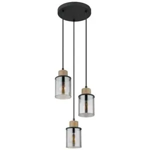 Globo Lighting Pendelleuchte   ¦ schwarz ¦ Maße (cm): B: 27 H: 120 T: 27.0