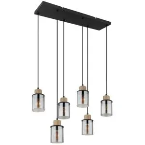 Globo Lighting Pendelleuchte   ¦ schwarz ¦ Maße (cm): B: 62 H: 120 T: 18.0