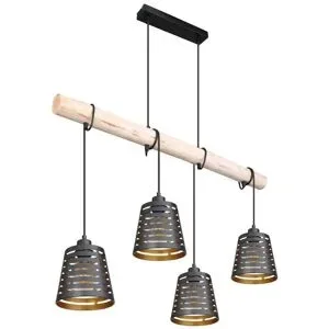 Globo Lighting Pendelleuchte   ¦ schwarz ¦ Maße (cm): B: 85 H: 120 T: 17.0