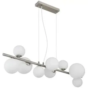 Globo Lighting Pendelleuchte  Riha ¦ silber ¦ Maße (cm): B: 87 H: 120 T: 34.5