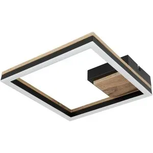 Globo Lighting Deckenleuchte   ¦ schwarz ¦ Maße (cm): B: 27 H: 5,4 T: 27.0