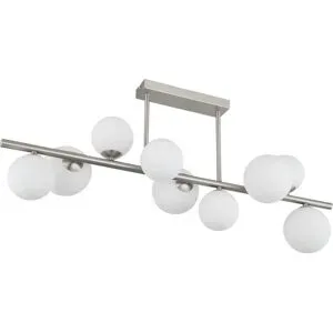 Globo Lighting Deckenleuchte  Riha ¦ silber ¦ Maße (cm): B: 87 H: 37 T: 28.0