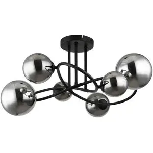 Globo Lighting Deckenleuchte  Riha ¦ schwarz ¦ Maße (cm): B: 62 H: 35 T: 59.0
