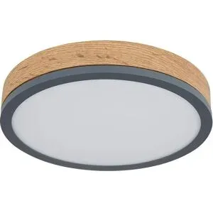 Globo Lighting Deckenleuchte   ¦ grau ¦ Maße (cm): B: 30 H: 8,5 T: 30.0