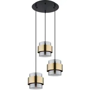 Globo Lighting Pendelleuchte   ¦ schwarz ¦ Maße (cm): B: 45 H: 120 T: 45.0