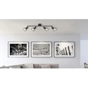 Globo Lighting Deckenstrahler   ¦ schwarz ¦ Maße (cm): B: 60 H: 19,5 T: 8.0
