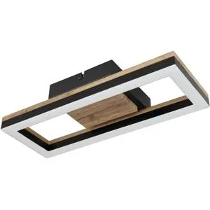 Globo Lighting Deckenleuchte   ¦ schwarz ¦ Maße (cm): B: 34,5 H: 5,8 T: 13.0
