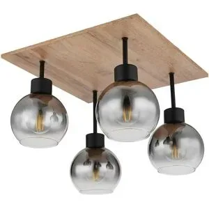 Globo Lighting Deckenleuchte   ¦ schwarz ¦ Maße (cm): B: 40 H: 33,5 T: 40.0