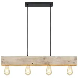 Globo Lighting Pendelleuchte   ¦ schwarz ¦ Maße (cm): B: 80 H: 120 T: 6.0