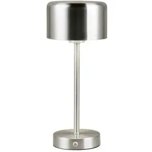 Höffner Akku-Tischleuchte   ¦ silber ¦ Maße (cm): B: 12 H: 30 T: 12.0