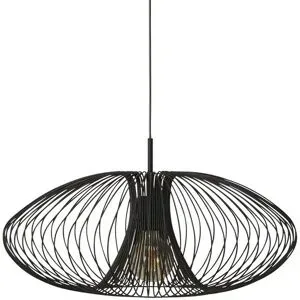 Höffner Pendelleuchte   ¦ schwarz ¦ Maße (cm): H: 200  Ø: 60