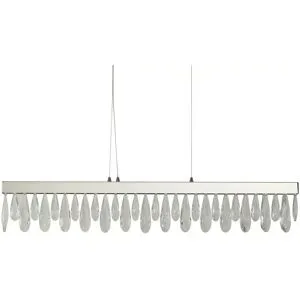 Höffner LED-Pendelleuchte   ¦ silber ¦ Maße (cm): B: 90 H: 150 T: 6.0