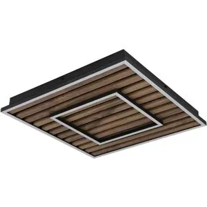 Globo Lighting Deckenleuchte   ¦ schwarz ¦ Maße (cm): B: 45 H: 6