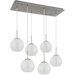 Globo Lighting Pendelleuchte   ¦ silber ¦ Maße (cm): B: 90 H: 120