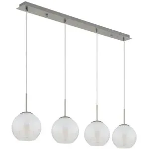 Globo Lighting Pendelleuchte   ¦ silber ¦ Maße (cm): B: 100 H: 120