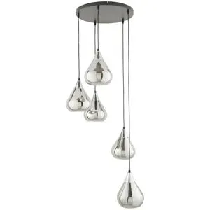 KHG Pendelleuchte   ¦ schwarz ¦ Maße (cm): H: 150  Ø: 61