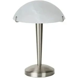 KHG LED-Tischleuchte   ¦ silber ¦ Maße (cm): H: 32  Ø: 24