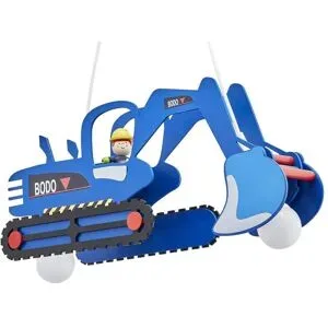 Höffner Pendelleuchte Bagger   ¦ blau ¦ Maße (cm): B: 25 T: 30.0
