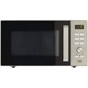KHG Mikrowelle  MW-30HS ¦ silber ¦ Kunststoff,Metall,Glas ¦ Maße (cm): B: 53,9