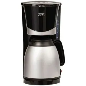 KHG Thermo-Kaffeeautomat  TKA-101SS ¦ schwarz ¦ Kunststoff,Edelstahl,Metall ¦