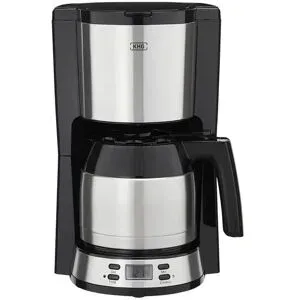 KHG Kaffeautomat  TKA-183SE ¦ schwarz ¦ Kunststoff,Edelstahl ¦ Maße (cm): B: 21