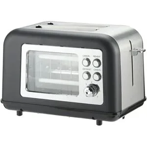 KHG Toaster  TO-8000GS ¦ schwarz ¦ Kunststoff,Glas,Metall lackiert ¦ Maße (cm):