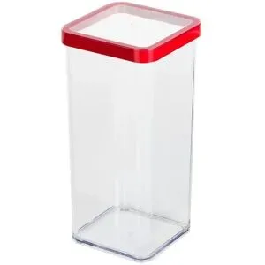 Rotho Dose quadratisch 1 5 l  Loft ¦ transparent/klar ¦ Kunststoff ¦ Maße (cm):