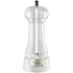 KHG Salz-/Pfeffermühle   ¦ transparent/klar ¦ Kunststoff ¦ Maße (cm): H: 15,5
