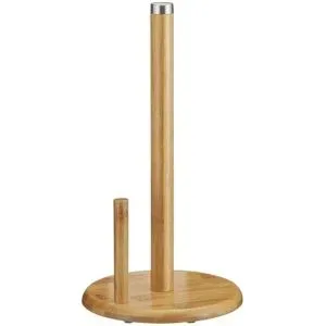 KHG Küchenrollenhalter   ¦ holzfarben ¦ Bambus ¦ Maße (cm): H: 33,5  Ø: 18.5