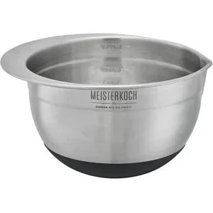Meisterkoch Schüssel 1 5 Liter   ¦ silber ¦ Edelstahl ¦ Maße (cm): H: 10  Ø: 16