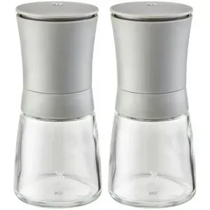 WMF Gewürzmühlen-Set  Trend ¦ grau ¦ Glas,Kunststoff ¦ Maße (cm): H: 14