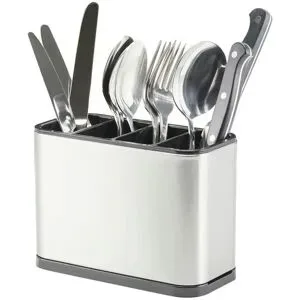 KHG Besteck- Organizer- Box   ¦ silber ¦ Edelstahl,Kunststoff ¦ Maße (cm): B: 9
