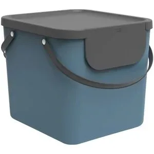Rotho Müllsystem  Albula ¦ blau ¦ Kunststoff ¦ Maße (cm): B: 39,8 H: 35,8 T: