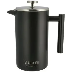 Meisterkoch Kaffeepresse  CENA ¦ schwarz ¦ Edelstahl ¦ Maße (cm): H: 12,5  Ø: 22
