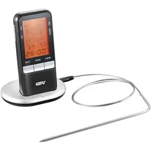 Gefu Digitales Funk-Bratenthermometer  HÄNDI ¦ schwarz ¦ Edelstahl,Kunststoff ¦