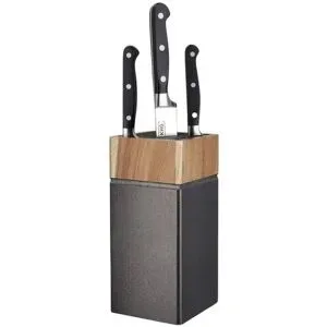 KHG Universal Messerblock   ¦ holzfarben ¦ Maße (cm): B: 10,7 H: 22,3
