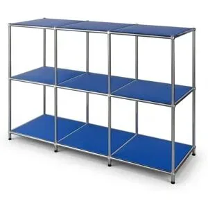 Floordirekt Metallregal   ¦ blau ¦ Maße (cm): B: 116 H: 82