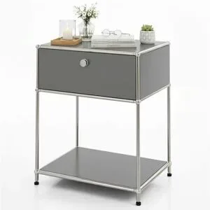 Floordirekt Metallregal   ¦ grau ¦ Maße (cm): B: 50 H: 65