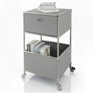 Floordirekt Metallregal   ¦ grau ¦ Maße (cm): B: 40 H: 75
