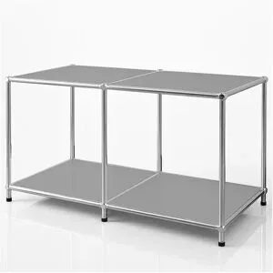 Floordirekt Metallregal   ¦ grau ¦ Maße (cm): B: 78 H: 46