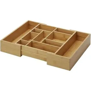 KHG Schubladenorganizer   ¦ holzfarben ¦ Bambus ¦ Maße (cm): B: 33,5 H: 7